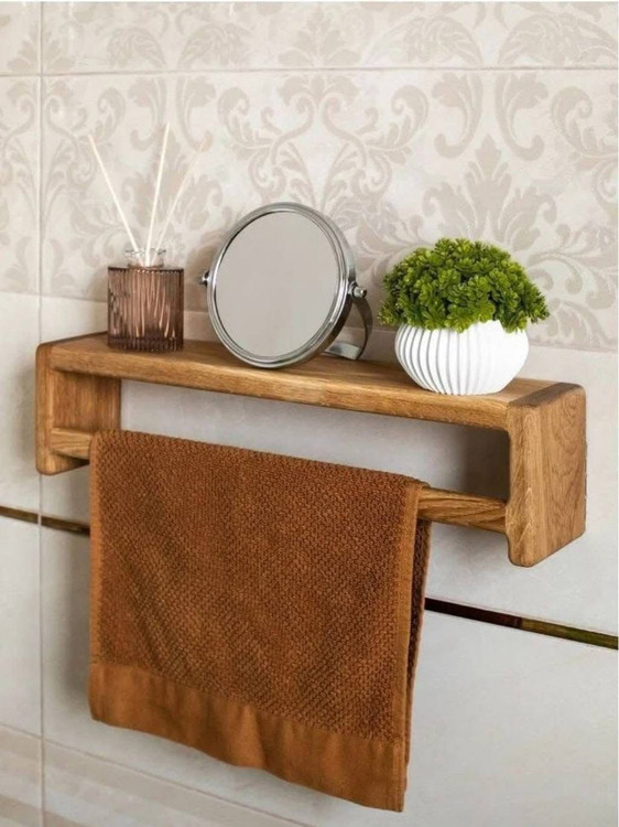 شلف و جا دستمالی چوبی کانو وود | Wooden Shelf & Tissue Holder کاربردی آشپزخانه کانو وود