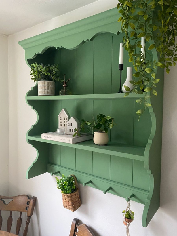 شلف دکوراتیو کلاسیک آویز دار کانو وود | Classic Wall Shelf رنگ پلی ارتان لوکس کانو وود