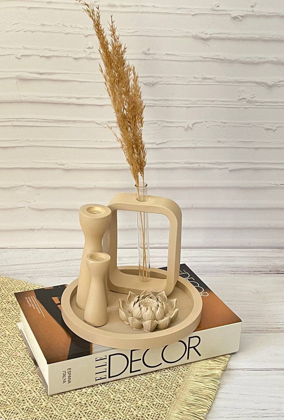 ست دکوری مینیمال سنگ مصنوعی کانو وود کد ۳ | Stone Decor Set طراحی خاص و زیبا