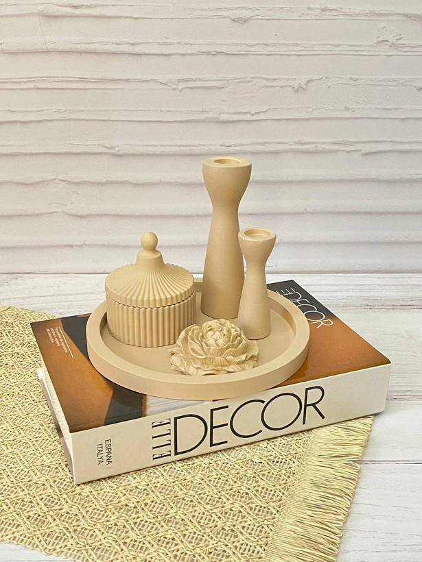 ست دکوری مینیمال سنگ مصنوعی کانو وود کد ۴ | Modern Stone Decor Set لوکس و مینیمال کانو وود