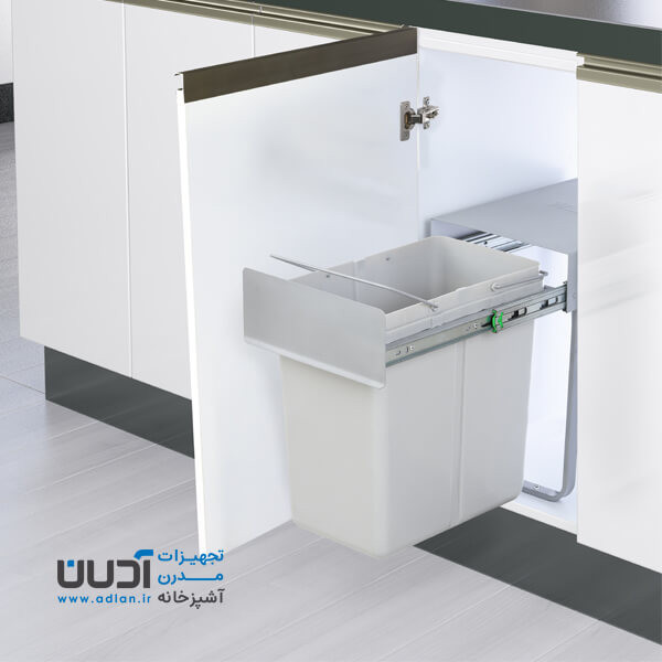 سطل زباله تک مخزنه ریلی ۲۳ لیتری مدل میشا