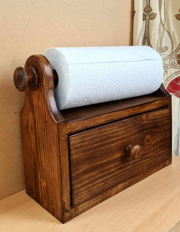 جا دستمالی کلاسیک تک کشو چوب روسی کانو وود | Classic Tissue Box Wooden کشودار