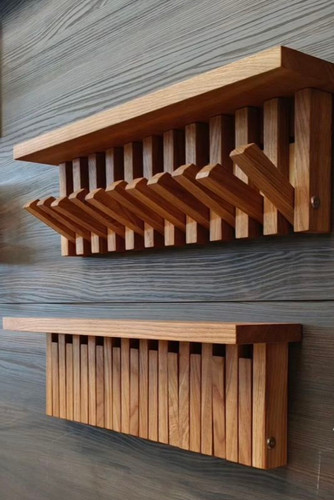 آویز لباس دکوراتیو تاشو چوب روسی کانو وود | Decorative Wall Hanger مدرن