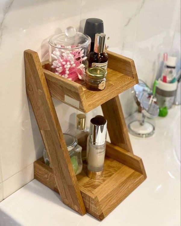 استند رومیزی لوازم آرایشی چوبی کانو وود | Makeup Organizer مدرن