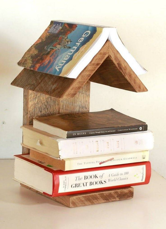 هولدر کتاب چوبی کانو وود مدل کلبه | Wooden Book Holder دکوراتیو